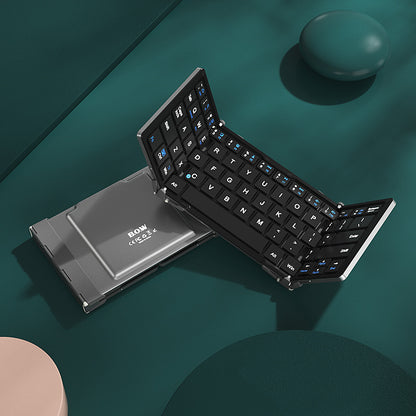 Three-folding Bluetooth Keyboard Tablet Dedicated To Connect To Mobile Phone