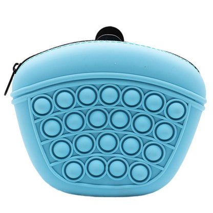 Silicone Feed Dogs Treat Pouch Pet Training Waist Bag Soft Washable Outdoor Feed Storage Pouch.